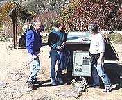 Noel, Bhushan & Don - Echo Mtn Ruins monument