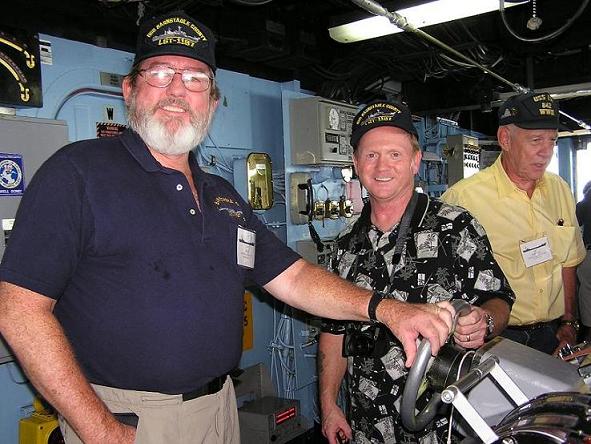 Helm of USS Tortuga (LSD-46) - August 22, 2005